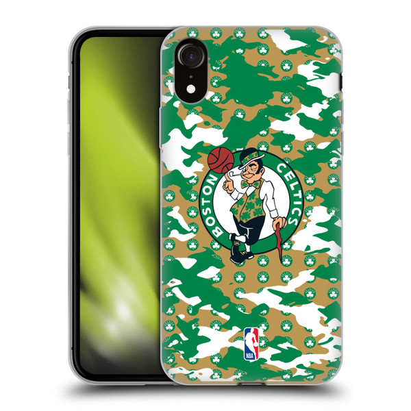 NBA Boston Celtics Camouflage Soft Gel Case for Apple iPhone XR