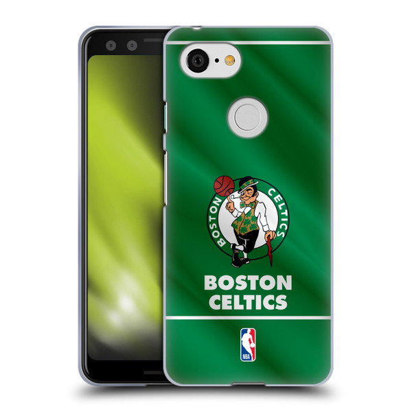 NBA Boston Celtics Horizontal Banner Soft Gel Case for Google Pixel 3