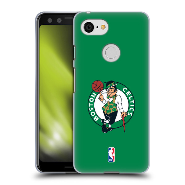 NBA Boston Celtics Plain Soft Gel Case for Google Pixel 3