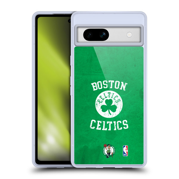 NBA Boston Celtics Distressed Soft Gel Case for Google Pixel 7a