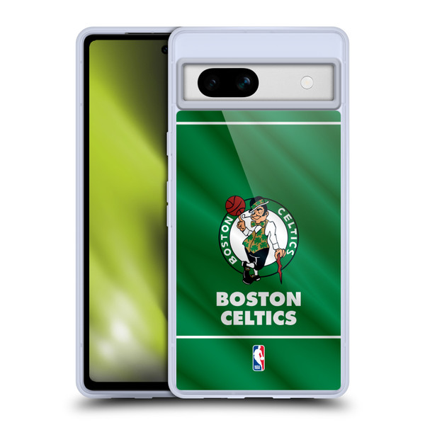 NBA Boston Celtics Horizontal Banner Soft Gel Case for Google Pixel 7a