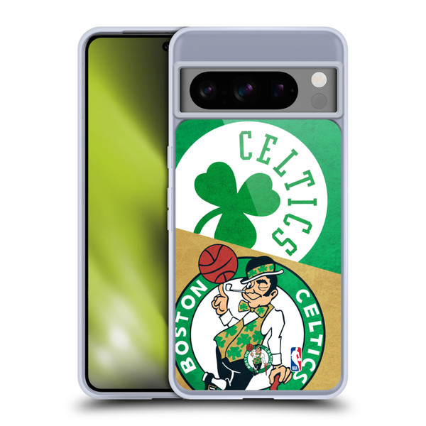 NBA Boston Celtics Half Oversized Soft Gel Case for Google Pixel 8 Pro