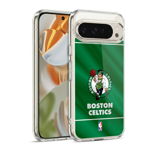 NBA Boston Celtics Horizontal Banner Soft Gel Case for Google Pixel 9 / Pixel 9 Pro