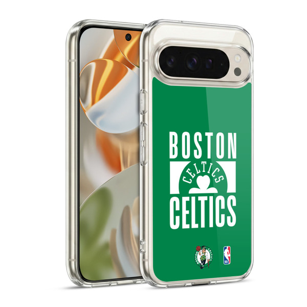 NBA Boston Celtics Typography Soft Gel Case for Google Pixel 9 / Pixel 9 Pro