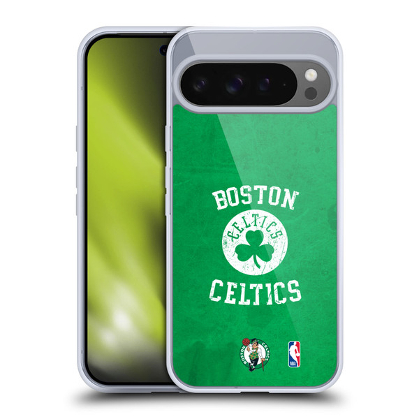 NBA Boston Celtics Distressed Soft Gel Case for Google Pixel 9 Pro XL