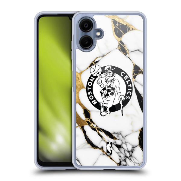 NBA Boston Celtics White Marble Soft Gel Case for Samsung Galaxy A06 4G / 5G