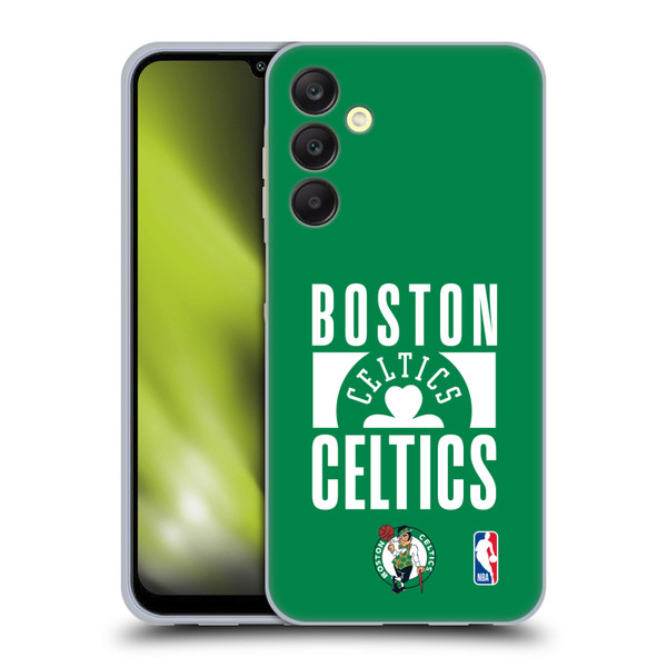 NBA Boston Celtics Typography Soft Gel Case for Samsung Galaxy A25 5G