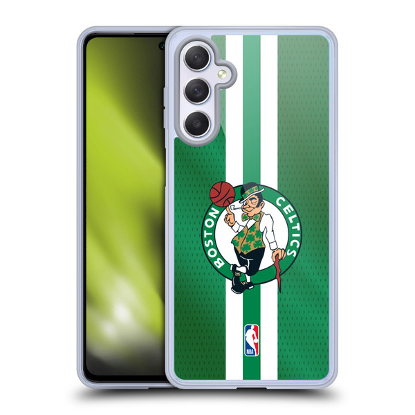 NBA Boston Celtics Stripes Soft Gel Case for Samsung Galaxy M54 5G