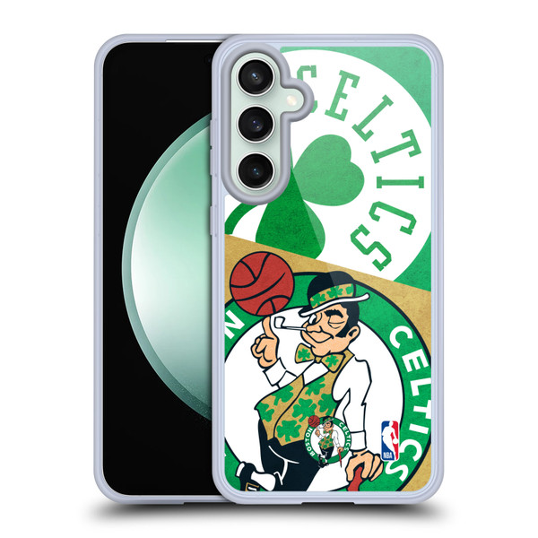 NBA Boston Celtics Half Oversized Soft Gel Case for Samsung Galaxy S23 FE 5G & MagSafe