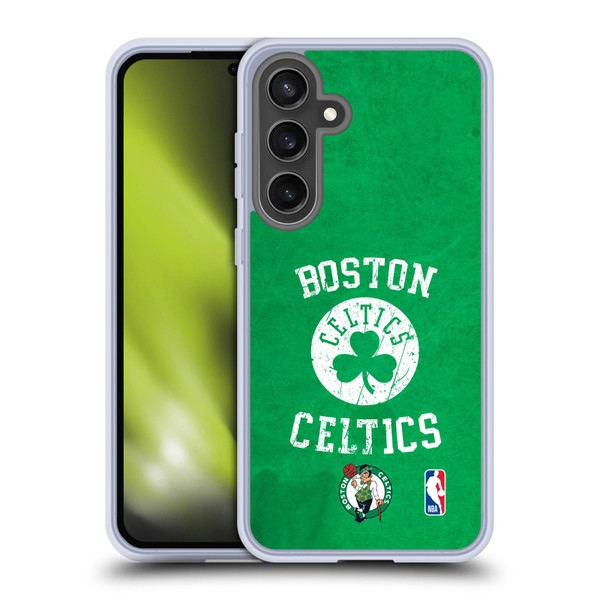NBA Boston Celtics Distressed Soft Gel Case for Samsung Galaxy S24 FE & MagSafe