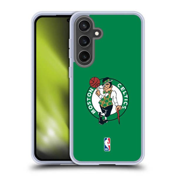 NBA Boston Celtics Plain Soft Gel Case for Samsung Galaxy S24 FE & MagSafe