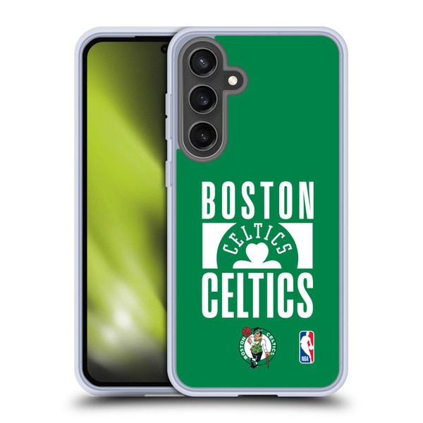 NBA Boston Celtics Typography Soft Gel Case for Samsung Galaxy S24 FE & MagSafe