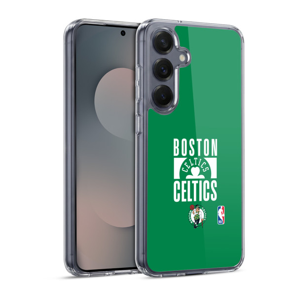 NBA Boston Celtics Typography Soft Gel Case for Samsung Galaxy S25 & MagSafe
