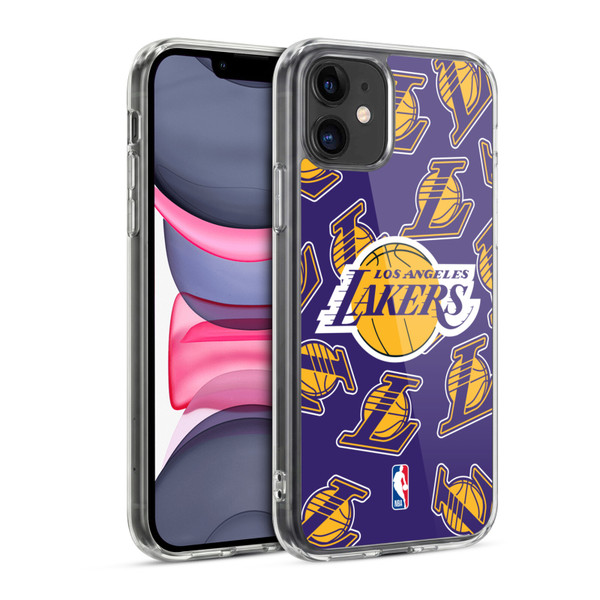 NBA Los Angeles Lakers Patterns Soft Gel Case for Apple iPhone 11