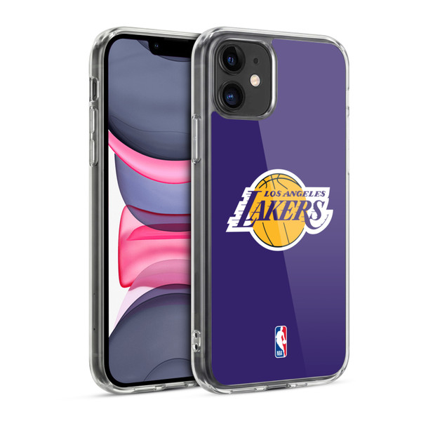 NBA Los Angeles Lakers Plain Soft Gel Case for Apple iPhone 11