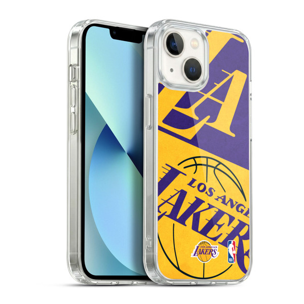 NBA Los Angeles Lakers Half Oversized Soft Gel Case for Apple iPhone 13