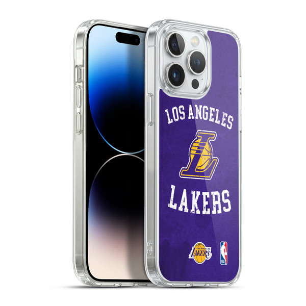 NBA Los Angeles Lakers Distressed Soft Gel Case for Apple iPhone 13 Pro Max & MagSafe
