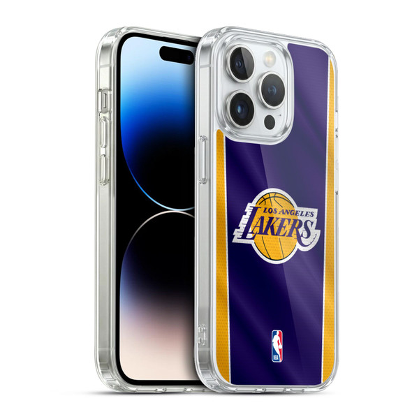 NBA Los Angeles Lakers Vertical Banner Soft Gel Case for Apple iPhone 13 Pro & MagSafe