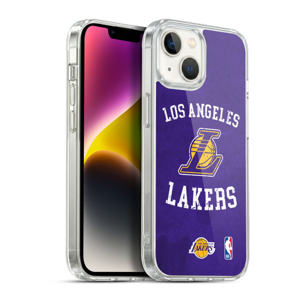NBA Los Angeles Lakers Distressed Soft Gel Case for Apple iPhone 14
