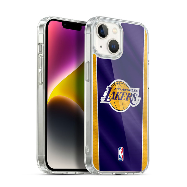 NBA Los Angeles Lakers Vertical Banner Soft Gel Case for Apple iPhone 14