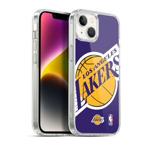 NBA Los Angeles Lakers Oversized Soft Gel Case for Apple iPhone 14 Plus & MagSafe