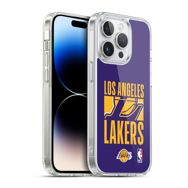 NBA Los Angeles Lakers Typography Soft Gel Case for Apple iPhone 14 Pro & MagSafe