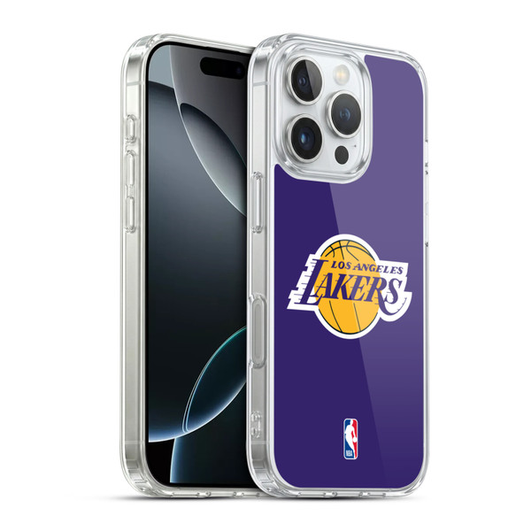 NBA Los Angeles Lakers Plain Soft Gel Case for Apple iPhone 16 Pro & MagSafe