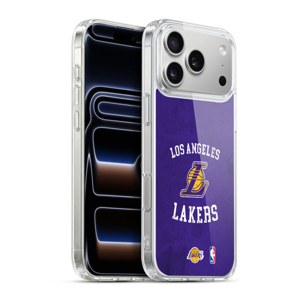 NBA Los Angeles Lakers Distressed Soft Gel Case for Apple iPhone 17 Pro Max