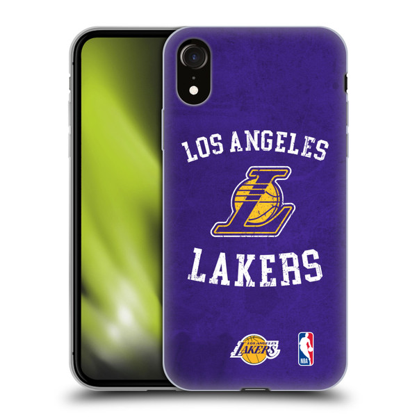 NBA Los Angeles Lakers Distressed Soft Gel Case for Apple iPhone XR