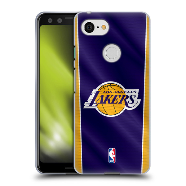NBA Los Angeles Lakers Vertical Banner Soft Gel Case for Google Pixel 3