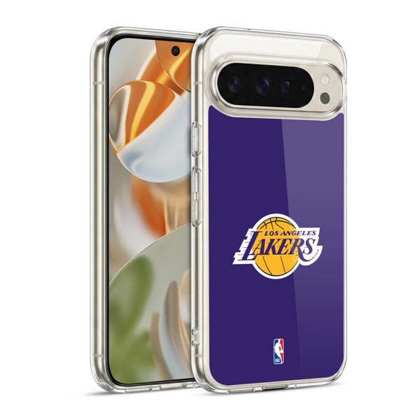 NBA Los Angeles Lakers Plain Soft Gel Case for Google Pixel 9 / Pixel 9 Pro