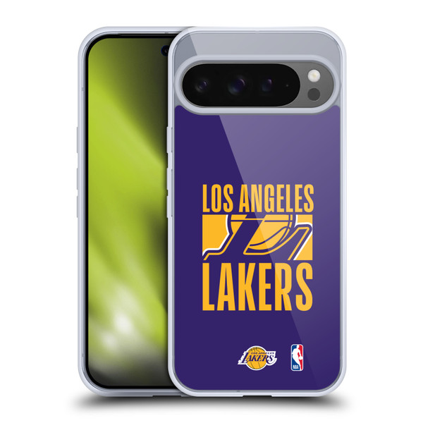 NBA Los Angeles Lakers Typography Soft Gel Case for Google Pixel 9 Pro XL