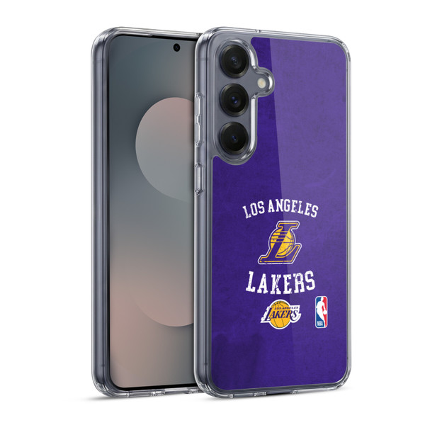 NBA Los Angeles Lakers Distressed Soft Gel Case for Samsung Galaxy S25 & MagSafe