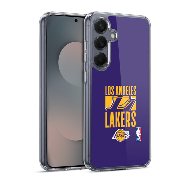 NBA Los Angeles Lakers Typography Soft Gel Case for Samsung Galaxy S25 & MagSafe