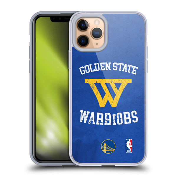 NBA Golden State Warriors Distressed Soft Gel Case for Apple iPhone 11 Pro & MagSafe