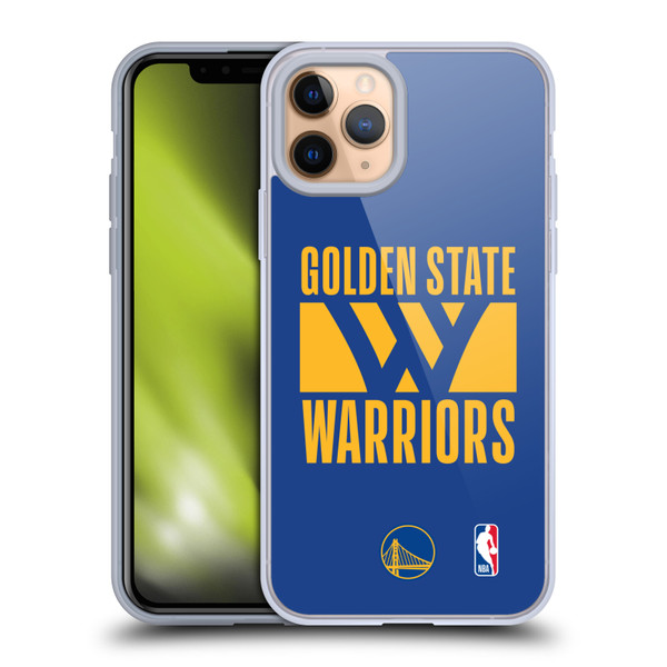NBA Golden State Warriors Typography Soft Gel Case for Apple iPhone 11 Pro & MagSafe