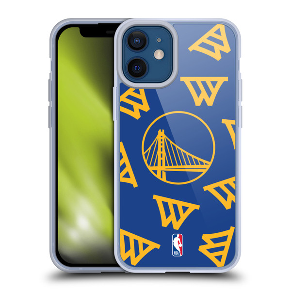 NBA Golden State Warriors Patterns Soft Gel Case for Apple iPhone 12 Mini & MagSafe