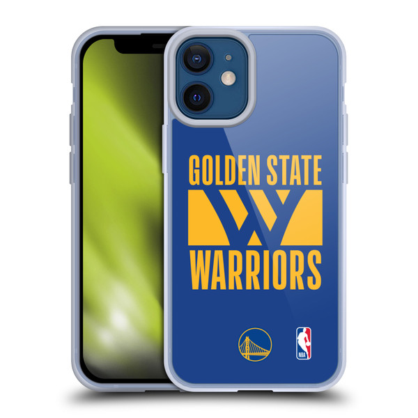 NBA Golden State Warriors Typography Soft Gel Case for Apple iPhone 12 Mini & MagSafe