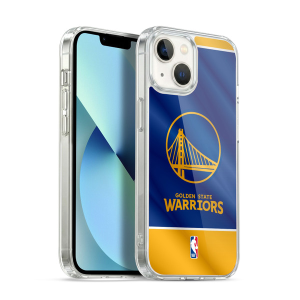 NBA Golden State Warriors Horizontal Banner Soft Gel Case for Apple iPhone 13