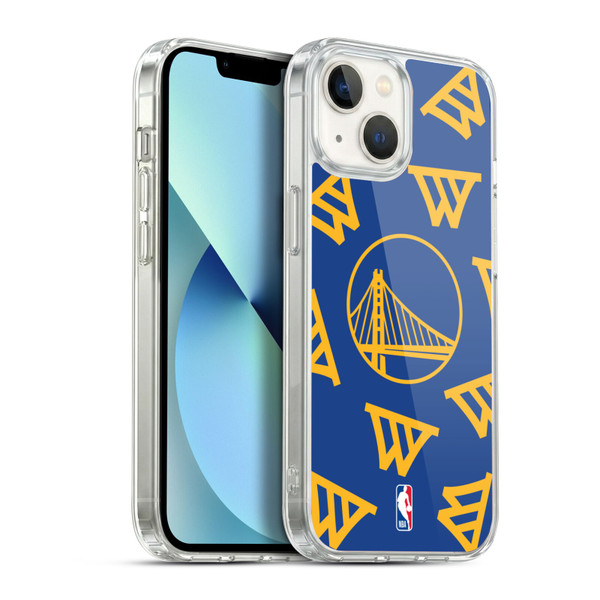 NBA Golden State Warriors Patterns Soft Gel Case for Apple iPhone 13