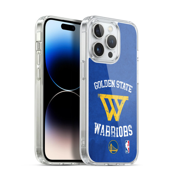 NBA Golden State Warriors Distressed Soft Gel Case for Apple iPhone 13 Pro & MagSafe