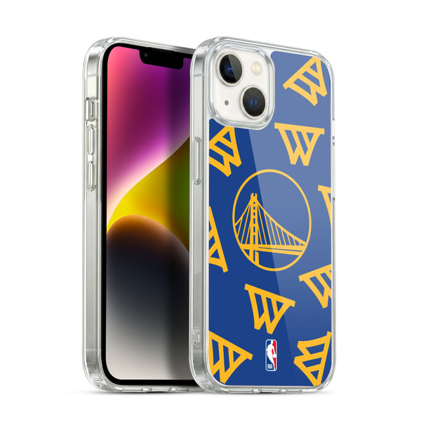 NBA Golden State Warriors Patterns Soft Gel Case for Apple iPhone 14 Plus & MagSafe