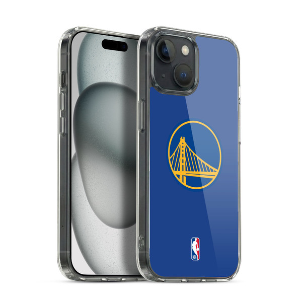 NBA Golden State Warriors Plain Soft Gel Case for Apple iPhone 15 & MagSafe