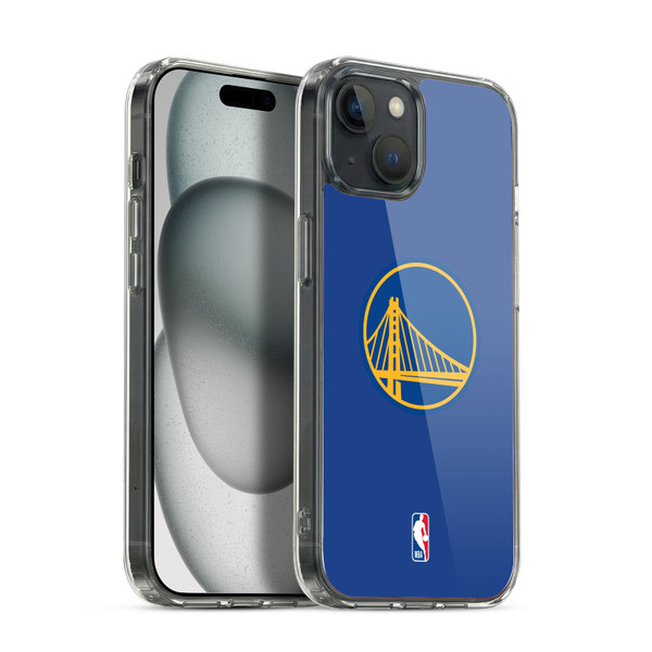 NBA Golden State Warriors Plain Soft Gel Case for Apple iPhone 15 Plus & MagSafe