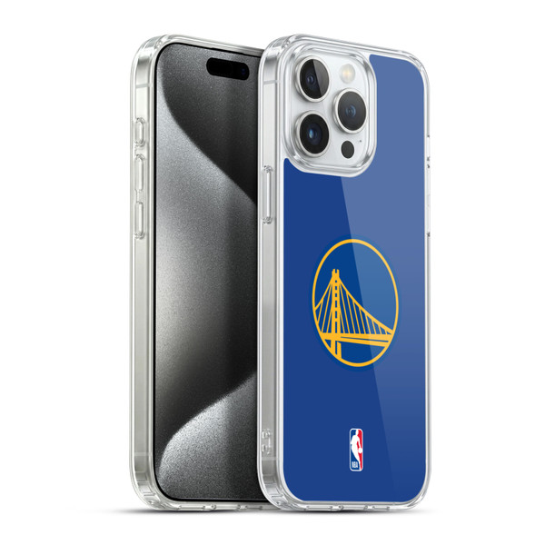 NBA Golden State Warriors Plain Soft Gel Case for Apple iPhone 15 Pro Max & MagSafe