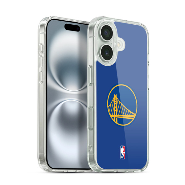 NBA Golden State Warriors Plain Soft Gel Case for Apple iPhone 16 & MagSafe