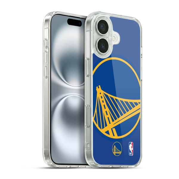 NBA Golden State Warriors Oversized Soft Gel Case for Apple iPhone 16 Plus & MagSafe