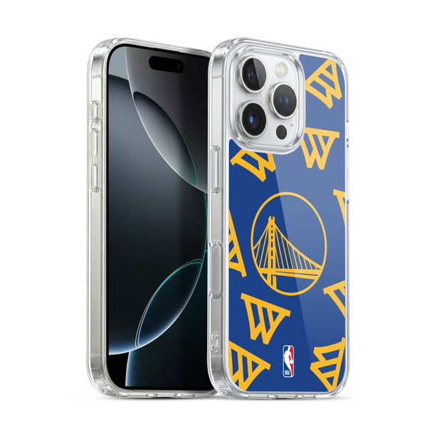 NBA Golden State Warriors Patterns Soft Gel Case for Apple iPhone 16 Pro & MagSafe