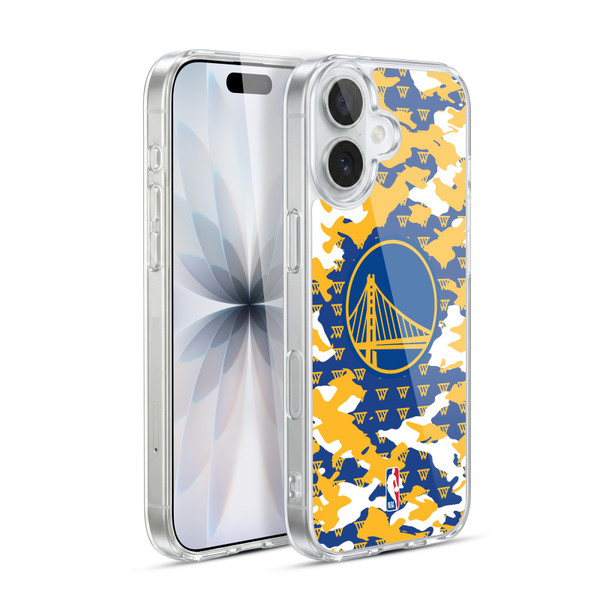 NBA Golden State Warriors Camouflage Soft Gel Case for Apple iPhone 17