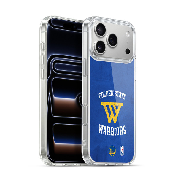 NBA Golden State Warriors Distressed Soft Gel Case for Apple iPhone 17 Pro Max